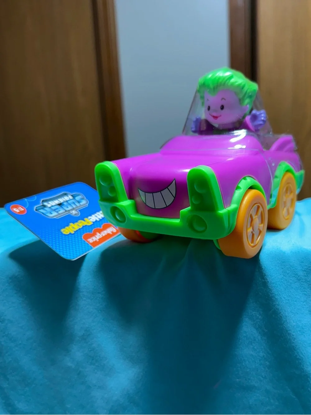 Fisher Price - Joker - DC Super Friends - Little People - Cartoon Push Car